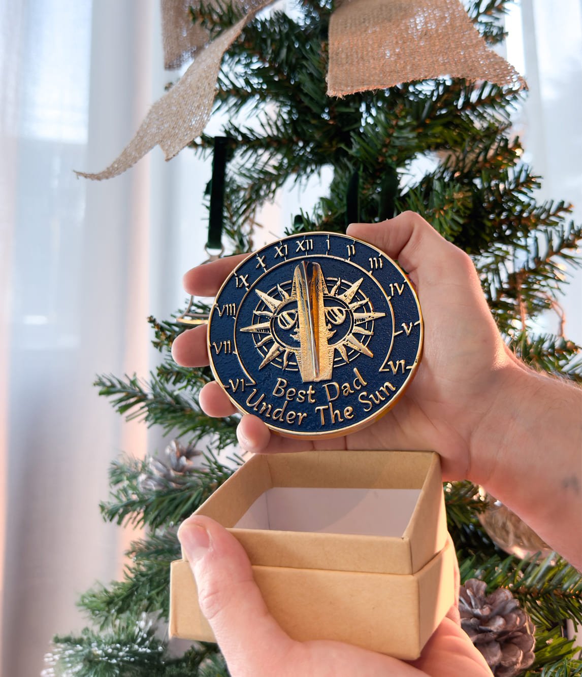 Small Ornamental Sundial Gift For Dad - The Metal Foundry