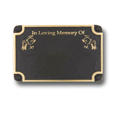 Angels Personalised Memorial Plaque - The Metal Foundry