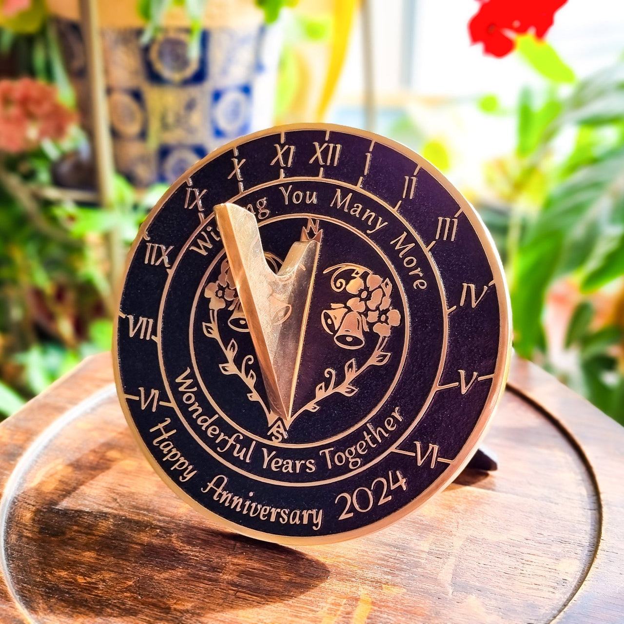 Anniversary Sundial Gift ‘Wonderful Years Together’ - The Metal Foundry