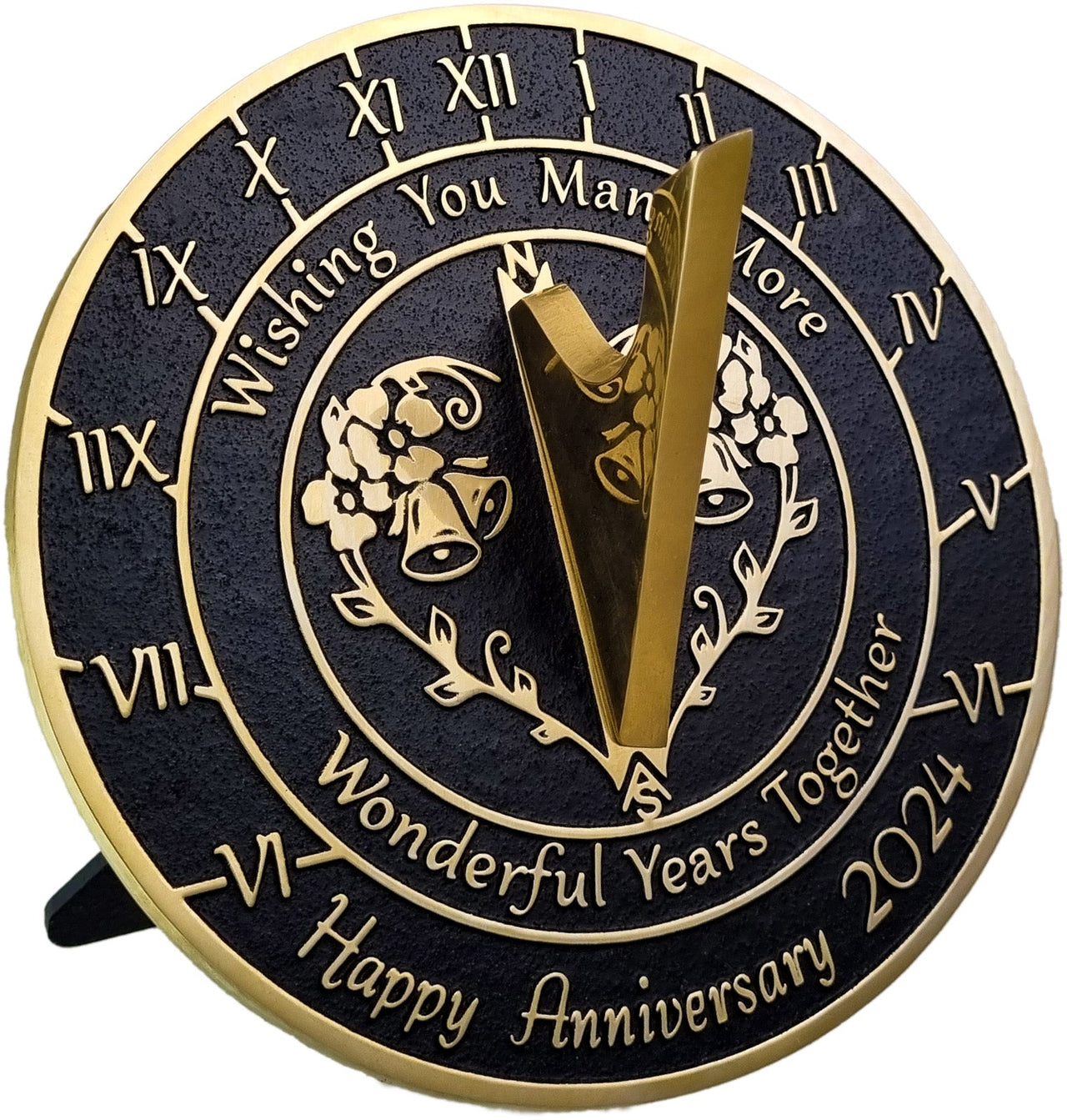 Anniversary Sundial Gift ‘Wonderful Years Together’ - The Metal Foundry