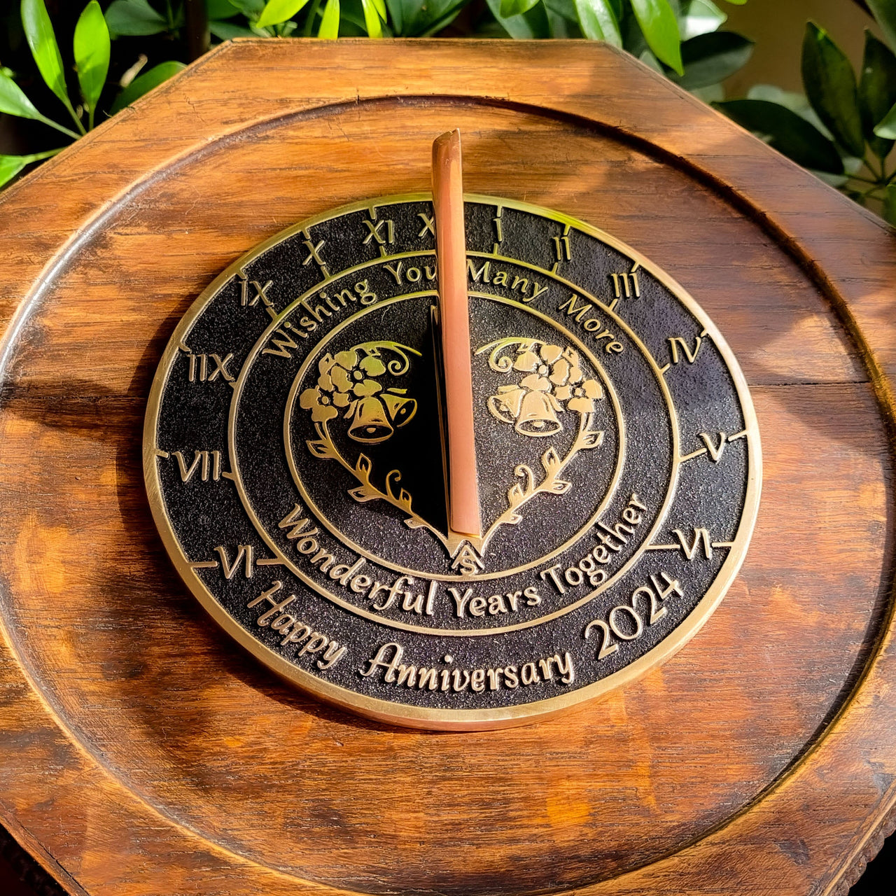 Anniversary Sundial Gift ‘Wonderful Years Together’ - The Metal Foundry