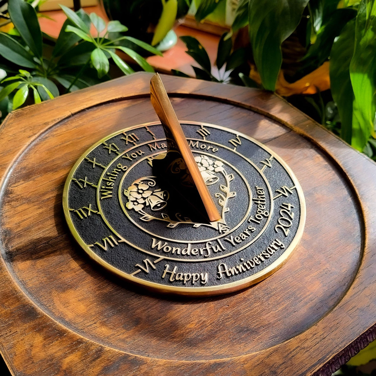 Anniversary Sundial Gift ‘Wonderful Years Together’ - The Metal Foundry