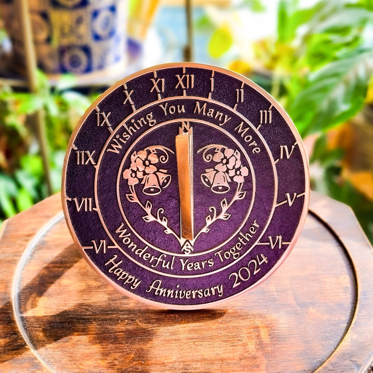 Anniversary Sundial Gift ‘Wonderful Years Together’ - The Metal Foundry