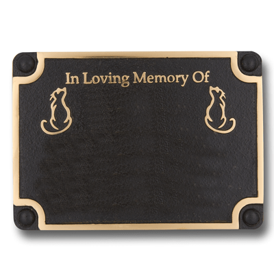 Cat Personalised Memorial Plaque - The Metal Foundry